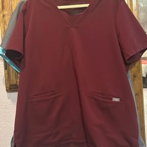 Figs Casma scrub top XL